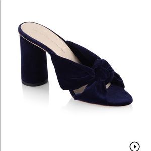 Loeffler Randall Knotted Velvet Mules